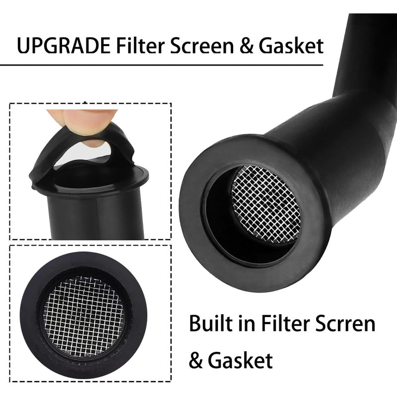 Gas Can Spout Replacement Universal Kit Leakproof Angle Nozzles Gasket