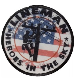 Country Grace With Alisha Hat Patch Lineman Flag Sublimation DYI Fabric Patch Glue Iron On Sew