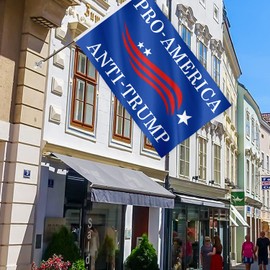 Soulbuty Pro-America Flag Anti-Trump Flag 3x5 Ft Polyester with Brass Grommets