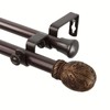Rod Desyne Forest Double Curtain Rod 66-120 inch - Satin
