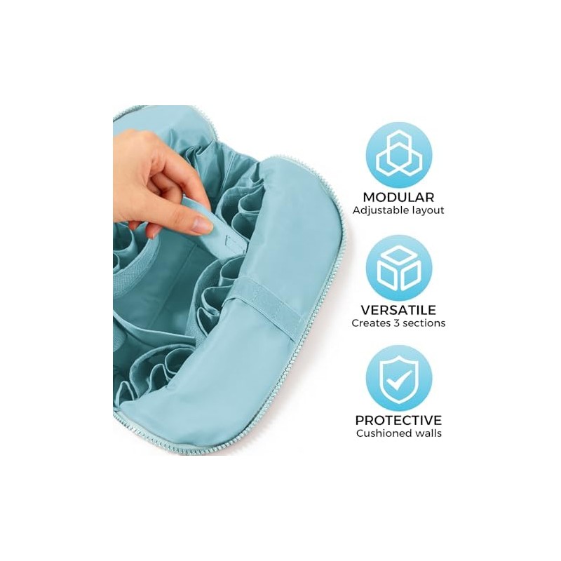 Makeup Brush Holder Travel, Compact Lightweight Accessory for Travel and