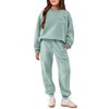 Arshiner Girl's 2 Piece Outfit Set Pullover Sweatshirt Jogger Sweatpants