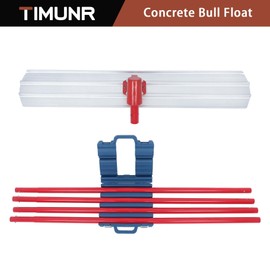 Timunr 48 x 8 Aluminum Concrete Bull Float Tools Kit with 4 Handles Cement Trowel Tools Kit Fit for Concrete Finishing