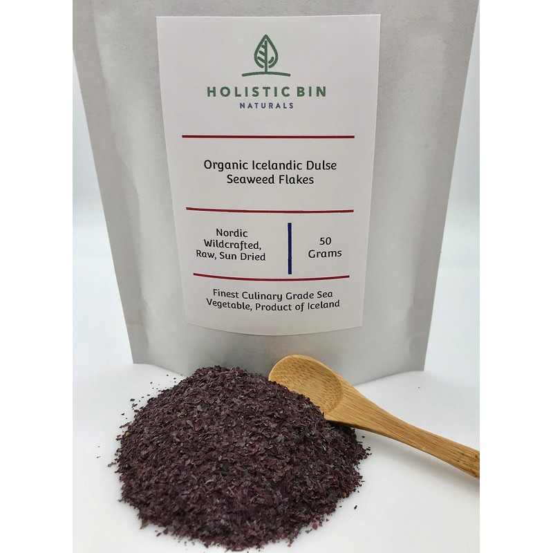 Wildcrafted Icelandic Dulse Flakes by Holistic Bin - Finest Culinary