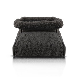 Bestlivings Foot Warmer, Lamb Pile Look, Fluffy (Anthracite) Foot Muff Universal Size Warming Shoe Toe Warmer in One Size - Cuddly Warmer for Cold Feet