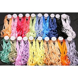 New ThreadNanny 20 Spools of 100% Pure Silk Ribbons - 4mm x 10 Meters
