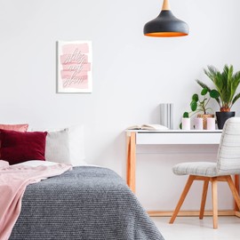 Stupell Industries Glitz & Glam Pink Trendy Phrase Wall Plaque Art, Design by Martina Pavlova