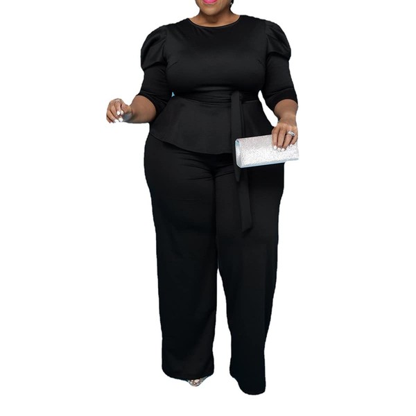 ThusFar Plus Size 2 Piece Outfits for Women Blazer Top