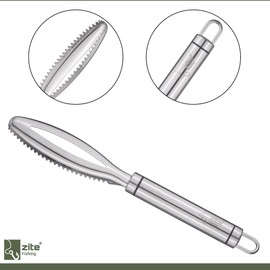 Zite Fishing Fish Scoop Set - 2-Piece for Easy Removal of Fish Scales - Fish Scale Scraper & Fish Scraper Rustproof
