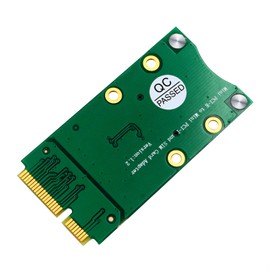 Mini adaptador PCI-E con ranura para tarjeta SIM para 3G/4G, WWAN LTE, tarjeta GPS (soporte para tarjeta SIM Clamshell)