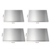 Stainless Steel Cutting Board with L-Shaped Lip & Silicone Pads,