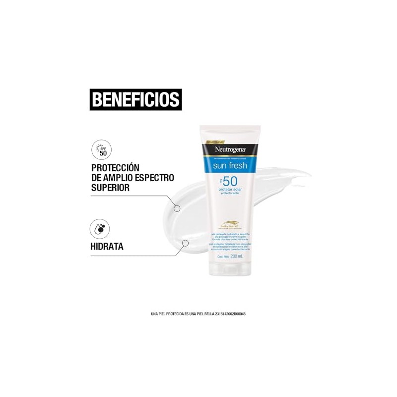 Neutrogena Sun Fresh Protector Solar Corporal FPS50, 200ml