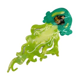 Acetate Hair Claw Clips,Decorative Hairpins Jellyfish Shape | Sea Theme Strong Hold Hairpins for Wives Students Ladies School Dance Fixing Wedding Family Photo Sessions