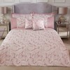 Emma Barclay Duchess - Embellished Jacquard Duvet Set in Blush Pink - King