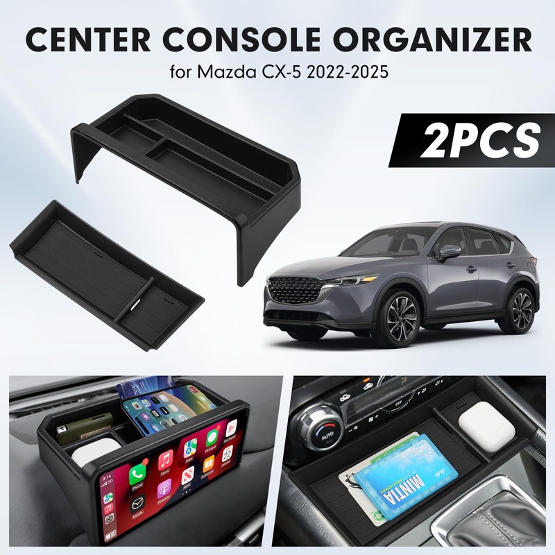 Autorder Center Console Front Organizer & Dashboard Organizer for 2022-2025