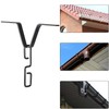 JWH Rain Chain Hooks for Gutter Downspout Outlets V-Mount Rain