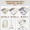 8 Set Compression Packing Cubes for Travel, Expandable Luggage Organizer