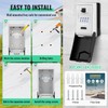 Key Lock Box for Outside with Light Up Dials -