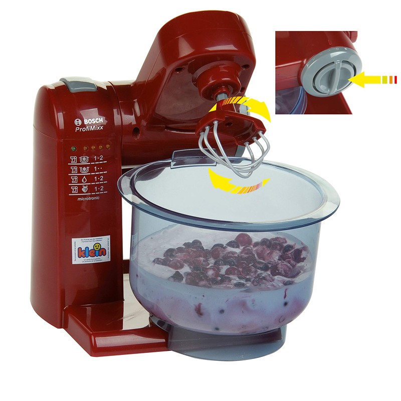 Theo Klein – Bosch 9556 – Food Processor, Red/Grey, Toy