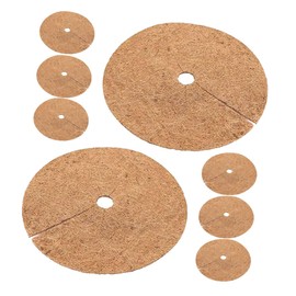 Sosoport 8pcs Coconut Coir Liner for Hanging Flower Baskets Breathable for Balcony Gardening for Plants and Home Decoration Coconut Fiber Replacement