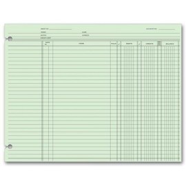 Accounting Ledger Sheets - End Balance