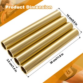 Supvision Aluminum Alloy Relay Batons for Track and Field 4 Piece Set Durable Lightweight for Sports Teams Suitable for Athletes Seeking High-Performance Equipment in Outdoor Activities Yellow
