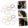 Minkissy 50pieces Seamless Hair Ties Ponytail Scrunchies Head Bands No