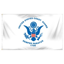 Online Stores Coast Guard Printed Polyester Flag - 3ft x 5ft