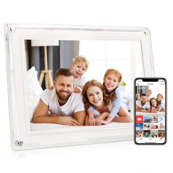 Upgraded-10.1in WiFi Slim Acrylic Digital Picture Frame,Smart Digital Photo Frame