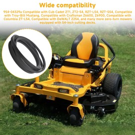SRIAOO for 954-04329A Heavy Duty Deck Belt, Compatible with Cub Cadet, MTD, Troy-Bilt, Craftsman and Other mowers, Replaces 954-04329, 754-04329, Suitable for RZT-L54 S54 LX54 Z6900 54 inch Deck