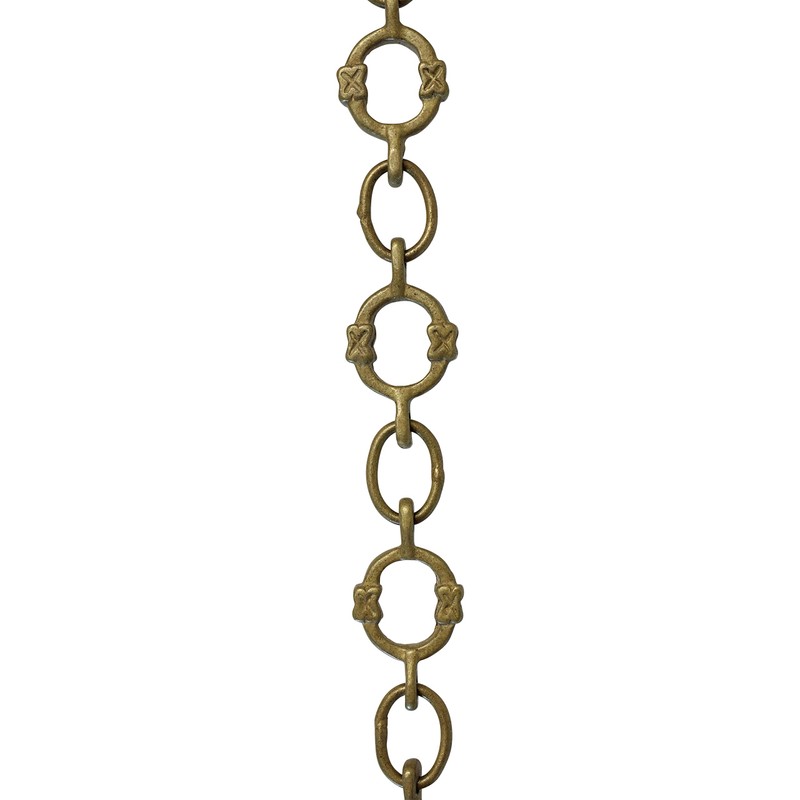 RCH Hardware CH-17-AB-3 Decorative Antique Solid Brass Chain for Hanging,