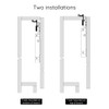 Bifold Door Hardware Set, with 36” Track, Aluminum Sliding Cabinet