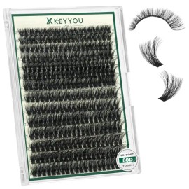 Kiyoulash 키요울래쉬 클러스터 3D 이펙트 속눈썹 280pcs 80D Curl 9-18MIX 개별 위스피 거짓 볼륨 연장 내추럴 [Angel A01 Kit-D-8-18MIX] KiyoLash Cluster 3D Effect Eyelashes 280pcs 80D Curl 9-18MIX Individual Wispy Fake Volume Extension Natural [Angel A01 Kit-D-8-18MIX]