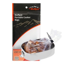 The Muffpot Portable Cooker Bags 7"X 10.5". Compatible with All Exhaust Food Warmer.Heat resistant, food- grade, BPA free. Also Suitable for Electric Lunch Food Heater (10 bags/pk)
