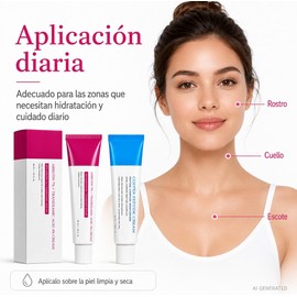 Set Crema Arbutina 7% Ácido Tranexámico 4% y Péptido de Cobre 50ml Set de 2 cremas para cuidado facial diario con textura ligera e hidratación cómoda