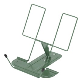 GLIDESMOOTH Book Stand, Book Stand, Book Stand, Metal Bookrest, Adjustable Angle, Foldable, for Reading, Studying, Tablet, Dark Green
