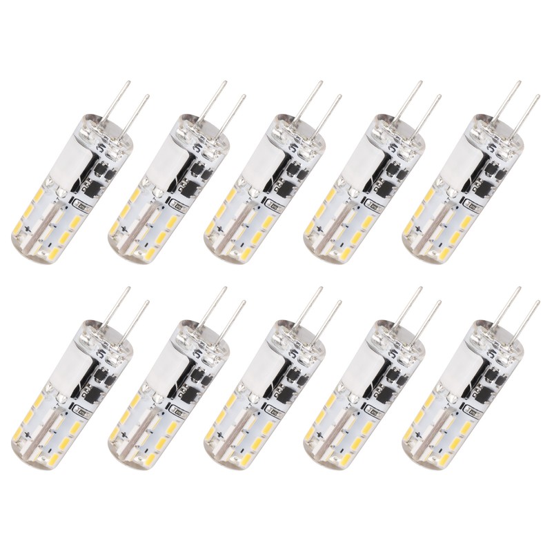 10Pcs G4 LED Bulbs 24LED 1.2W Bi Pin Light Source