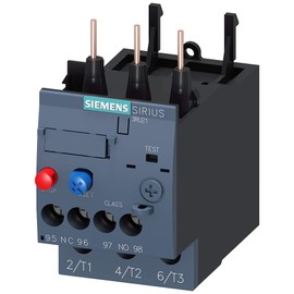 Siemens Sirius 3RU21261KB0 Thermal Overload Relay, 9.0 to 12.5A Range, Size S0, Trip Class 10, Manual/Automatic Reset, Contactor Mounting, Screw Terminal