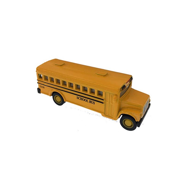 KiNSFUN Classic Mini School Bus 2.5 Inches Die Cast Metal