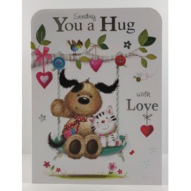 Jonny Javelin Sending You A Hug with Love Card