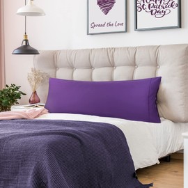 PiccoCasa Dakimakura Cover, 100% Cotton, Zippered Type, Cool Pillowcase, Life Size, Nordic, Solid, Breathable, Large, Gentle on Sensitive Skin, Long, Cotton, 55.1 x 19.7 inches (140 x 50 cm), 1 Piece