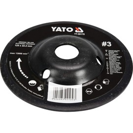YATO Professional Rasp Disc for Angle Grinder Selection 115 mm 125 mm Sanding Disc Wood Wood Art (125 mm No. 3)