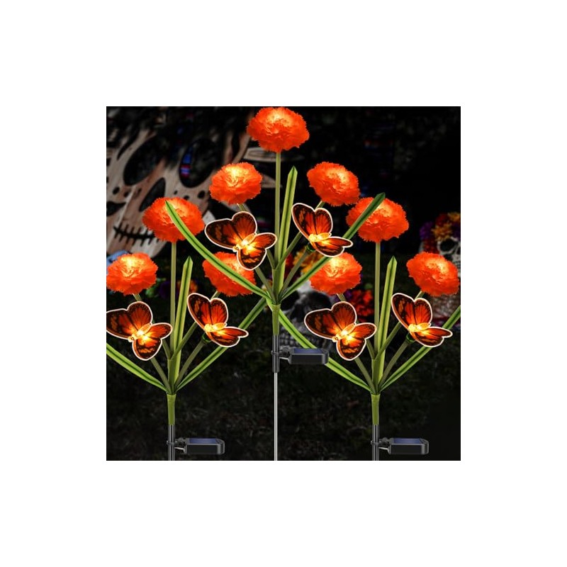Dia de Los Muertos - Luces de flores de caléndula