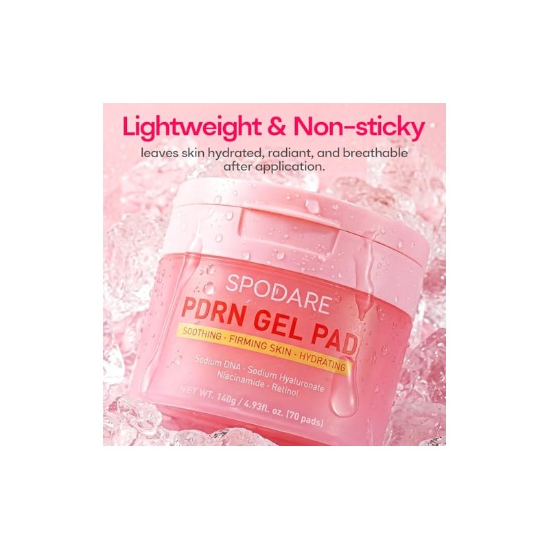 SPODARE Salmon DNA PDRN Collagen Jelly Pads (70ct) - Heart