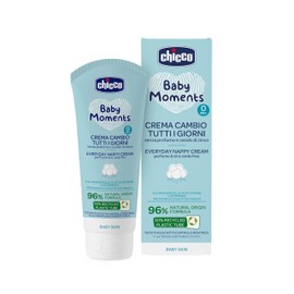 Chicco Baby Moments Daily Wrap Cream, Nappy Change Paste Light Texture for Everyday Use, Fragrance Free, Dermatologically Tested for Sensitive Skin, 100ml