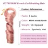 French Curl Braiding Hair 12 Inch Curly Braiding Hair Pre