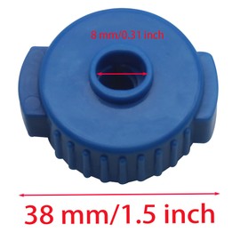 GWYAN 6 Pcs Quick Release Cymbal Nuts Placstic Cymbal Mates for Percussion Drum Kit Jazz Drum Parts Accessories(2Red + 2Blue + 2Black)