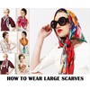Grace Scarves 100% Silk Scarf, Extra-Large, with Hand Rolled Edges,
