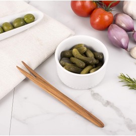 Eddingtons Olive Wood 50023 Eddington's Pickle Fork, Fine Italian Olivewood, 8.25-Inches, Olive Wood