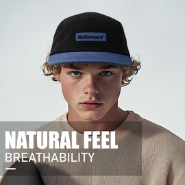 Clape 5 Panel Baseball Cap Short Brim Bump Cap Street Casual Cotton Dad Hat Unisex Snapback Hats Camp Hat